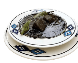 Jute Leaves Stew (Mloukhia)